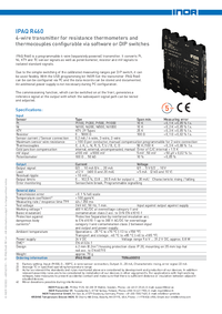 Thumbnail of document Data Sheet - IPAQ-R460 Line-powered Signal Conditioner